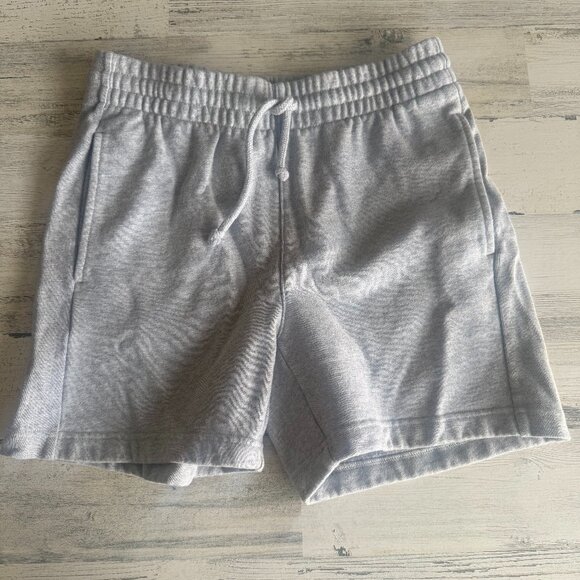 ARITZIA TNA Sweat Shorts Womens Small Extra Fleece Cozy Boyfriend Light Gray - Picture 1 of 9
